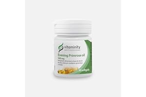 VITAMINITY Evening Primrose Oil, Integratore Alimentare - Antiossidante e Antiinfiammatorio per pelle e articolazioni, a Base di Olio di Enotera - Formato da 30 Capsule Softgel (30 Unità)