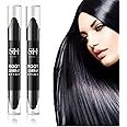 KASTWAVE Root Cover Up Stick, Root Touch Up Dark Brown and Black, Root Cover Up Quick Stick,Instant Root Concealer to Cover Roots and Grays (Black and Dark Brown)