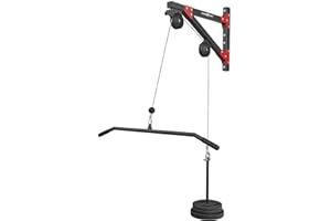 Marbo Sport - Lat Pulldown MH-W108 2.0 per Montaggio a Parete – Barra lat machine e sbarra trazioni per palestra in casa – Attrezzi palestra multifunzione per esercizi di trazioni e fitness