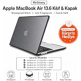 McStorey MacBook Air 13.6 in&ccedil; M2 M3 M4 M5 Uyumlu Darbe Korumalı Sert Kılıf | Rugged Koruma Hard Case &ndash; A2681 A3113 A3240 A344