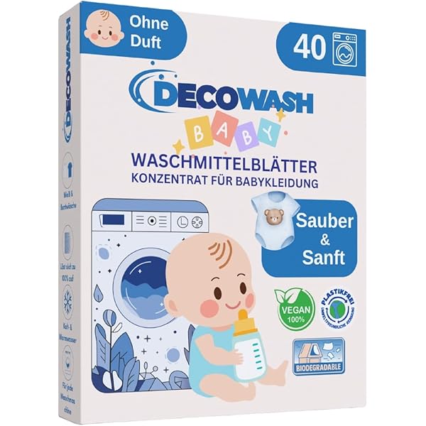 Norit Baby Waschmittel Flüssig 32 Wäschen - 6x 1125ml Packungen Total 6750ml