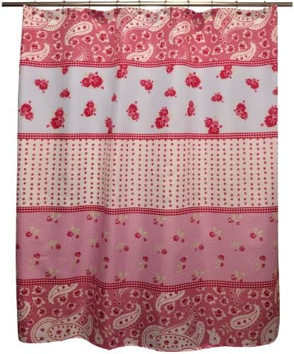 Famous Home Shabby Chic Shower Curtain, Rose