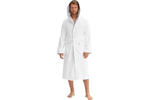 Morgenstern Albornoz Hombre Capucha Algodón Terciopelo Rizo Finn