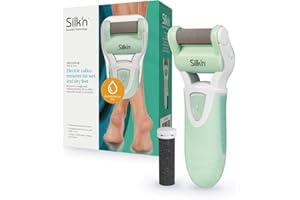 Silk'n Callus Remover, Battery Operated, With 2 Treatment Rollers, Medium and Coarse, MicroPedi Wet & Dry