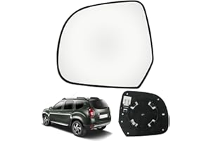 JINSENTGG Verre de Rétroviseur Remplacement pour Dacia Duster 2010-2013/Lodgy/Dokker, Rétroviseur Extérieur Réglable Adapté Remplacement pour Nissan Micra K12 K13/Leaf, Verre de Recul Miroir (Gauche)
