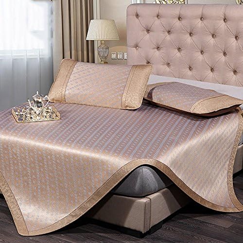 Mattress Pads Mat 1.8m Bed Rattan Seat 1.5 Three-piece 1.2 Summer Individual Student Dorm Room Collapsible 0.9 M (3 Ft), 1.2 M (4 Ft), 1.5 M (5 Ft), 1.8 M (6 Ft) (Color : B, Size : 1.8 m (6 ft))