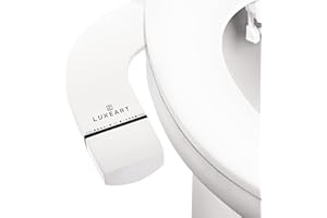 LUXEART NEOM – Bidet Aufsatz für Toilette ohne Strom – Mit Front- & Rückreinigung, verstellbarem Wasserdruck & Ultra-Slim Design – Hygienisch & einfach nachrüstbar als Taharet WC