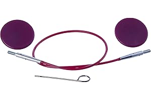 KnitPro KP10500 20cm Single Cable to make 40cm Interchangeable Needle Purple