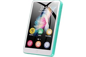 MECHEN Reproductor MP3 con WiFi Bluetooth, 3,5 Pulgadas de Pantalla Táctil Android 16GB Reproductor MP4 con Altavoz, Portátil Hi-Fi Sonido, Radio FM, Grabadora, E-Book, Reloj, Navegador (Verde)
