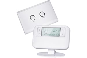 MOCIKOA Energy Saving Innovation Controls ESRTP4RF+ Wireless Programmable Thermostat, Wireless Boiler Control Thermostat, Regulate Indoor Temperature Through Programming, Intelligently Control Heating