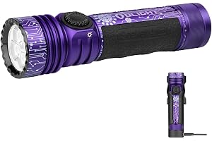 OLIGHT Seeker 4 Pro LED-ficklampa med hölster, 4600 lumen 260 meter, USB-C laddningsbar lampa med 15 dagars batteritid, bärba