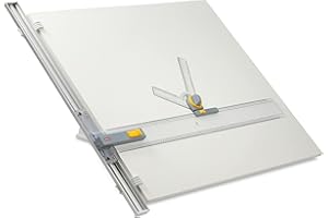 Aristo Impianto da disegno (formato A1, tavolo da disegno con macchina da disegno, dimensioni tavola 70 x 100 cm, angolo di inclinazione regolabile), grigio