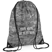 MYOG © Personalised Premium Drawstring Bag PE Gym Kit School P.E Kids Sport Rucksack (22 Colours)