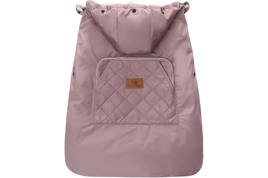 Winter Sling Cover for Carrier Warm Universal,Waterproof Baby Carrier Cover for All Seasons(Pink)