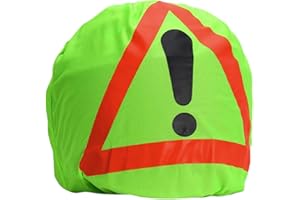 SLAKOZYT Warndreieck Motorrad Helm,46*43cm Warndreieck Motorradhelm Helmbeutel für Erste Hilfe Pannendreieck,Motorrad Warndreieck Helmtasche für Unfallsicherung Unfallstelle Gefahrenstellen Kennzeichnung