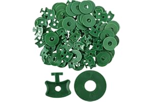 YEMETEY 200 Pcs Greenhouse Twist Clips - Plastic Greenhouse Fixing Clips and Washers Greenhouse Extender Corner Clips for Aluminium Greenhouse Insulation Bubble Netting Shading