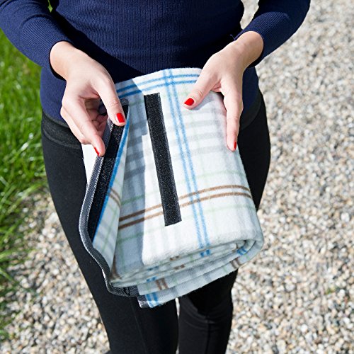 PEARL Wasserdichte XXL-Picknick-Decke aus Fleece, 2,5 x 2 m - 8