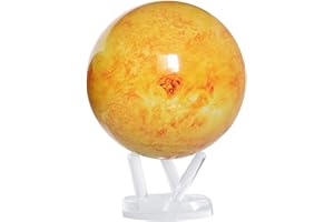 MOVA Globe Sun 8.5" with Base, Solar Powered Rotating Globe No Need of Battery or Chord, Unique Gift and Decoration