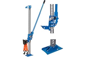 KATSU TOOLS KATSU Farm Jack Heavy Duty 48" 3 Ton Capacità di Carico Offroad Martinetto con Attacco Sollevatore Lift Mate, Cricchetto ad Alto Sollevamento Cric Fuoristrada per ATV 4x4 Trattori Camion