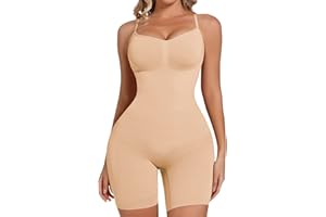 Joyshaper Body Sculptant Femme Gaine Amincissante Ventre Plat Gainant Minceur Bodysuit Body Gaina Push Up avec Cretelles Réglables Shapewear