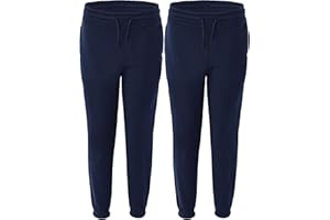 PANZY Boys Girls Children Kids School Jog Pants Sports Games Fleece PE Joggers Trouser Jogging Tracksuit Bottoms Regular fit 5-14 Years