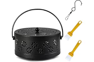 FUNRELAXER Incense Stick Holder, Mosquito Coil Holder, Mosquito Spiral, Portable Incense Holder, Stylish and Practical Solution for Mosquito Repellent and Room Fragrance