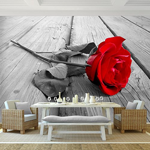 Fototapete Rose 352 x 250 cm – Vliestapete – Wandtapete – Vlies Phototapete – Wand – Wandbilder XXL – !!! 100% MADE IN GERMANY !!! Runa Tapete 9060011a - 2