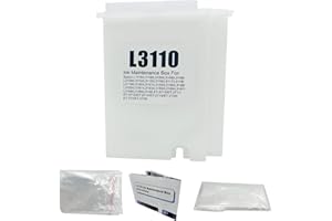 HEMEINY 1 caja de mantenimiento L3110 compatible con EcoTank ET2800 ET2812 ET2820 ET2821 ET2826 ET2880 ET4700 ET4800 ET2710 ET2711 ET2712 ET2714 ET2715 ET2715. 2720 Impresora ET2721 ET2726, depósito