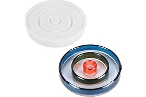 APOMOONS Kreis Silikonform Kerzenhalter, Beton Gips Form Lippenstift Behälter Harzform, Gießform Kerzenhalter Silikonformen, Epoxy Resin Moulds Silicone Casting Molds für Harz, Gips, Zementbeton, Harz