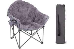 ‎HIGH POINT SPORTS HIGH POINT SPORTS Campingstuhl Faltbar Klappstuhl Moon Chair XXL bis 150kg Moonchair Extra Breit Campingsessel Angelstuhl für Indoor Outdoor Camping