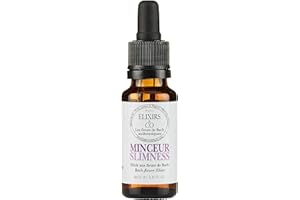 Elixirs & Co - Elixir Composé aux Fleurs de Bach Prêt à l'Emploi - Minceur - Les Fleurs de Bach - Bien être - Vegan - Bio - 100% Naturel - Made in France - 20ml