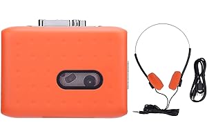 TONYSA Lettore di Cassette Portatile Registratore a Cassette Registratore di Cassette Lettore di Cassette Vintage con Altoparlante Incorporato, Jack per Cuffie