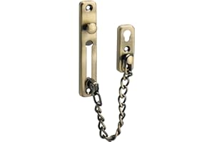 Cadena Puerta, SAYAYO Cerradura Puerta Interior Cadena Seguridad Puerta Bronce Acero inoxidable con Tornillos para Puerta Interior y Seguridad del Hogar, EFD9000-Q