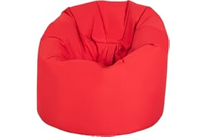 Ready Steady Bed Chaise Jardin Pouf Extérieur Impermeable | Intérieur Siège Pouf Lounges | Conception Ergonomique pour Le Soutien du Corps | Durable et Confortable (Rouge)