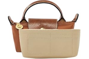 OYZOQ 1 organizador para Longchamp Mini, 16x5x8cm, organizador de bolsos de mujer con múltiples bolsillos, apto para bolso pequeño tipo Longchamp
