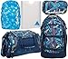 Produktbild satch pack Splashy Lazer 5er Set Rucksack, Sporttasche, Schlamperbox, Stylerbox & Regencape Blau
