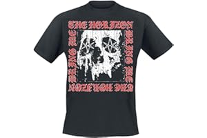 ROCK OFF OFFICIALLY LICENSED PRODUCTS Bring Me The Horizon T Shirt Metal Logo Skull Official Unisex Black