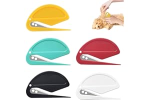 DAAIZIII 5 Stücke Entfilzungsmesser Katze,Pet Knotting Comb,Entfilzer Mit Stahlklinge,Entfilzer Katze Langhaar, Knoten Entferner Katze, Knotenkamm Für Katzen, Für Entfernt Verfilzungen Und Haarausfall