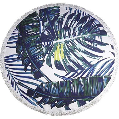 OLIPHEE Rund Strandtuch Mandala Handwerk Quaste Boho Stil Strand Yoga Matten Schal Tapestry Tischdecke Picknickdecke Pattern 19