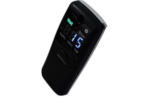 iBACheck Éthylotest Électronique, Éthylomètre portatif, Alcool Test avec écran LED numérique, 4 unités de Mesure, Alcool Test Basse Puissance e…