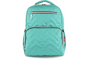 SONARIN Nylon Multifunktions Baby Wickelrucksack Wickeltasche mit Wickelunterlage,Wasserdicht,Laptop stoßsichere Tasche,Flasche Isolierte Taschen,Große Kapazität,Stilvoll und Langlebig(Grün)