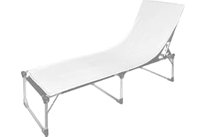 Premiumshop321 Schonbezug für Sonnenliege Gartenliege 70x200 Twin-Star 95° waschbar (weiß)