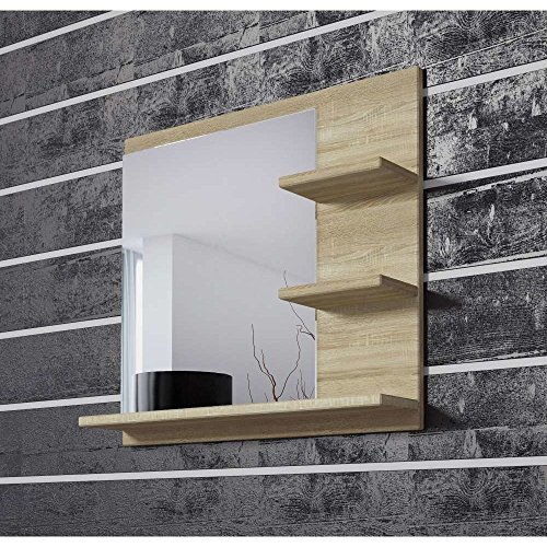 JUSThome Bella Spiegel Wandspiegel Badspiegel (HxBxT): 50x60x12 cm Sonoma Eiche - 2
