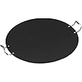Non-Stick Tawa Mega Tawa 51cm Extra Large Tawa Tava with Double Wire Handles Concave Heavy Duty Crepe Dosa Chapati Roti Tawa Frying Paratha Naan Indian Flatbread Tava Catering Tawa Pan