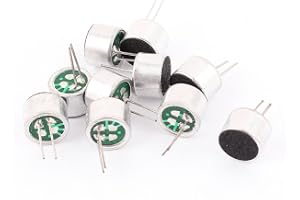 sourcing mapp 10 st 9 mm x 7 mm genom hål MIC elektrisk mikrofon kondensator pickup
