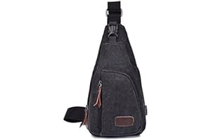 Ducomi® West Sac à dos monobretelle unisexe multifonctionnel en toile résistante, pratique et idéal pour voyager, camping, randonnée