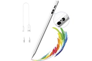 YOYOPOW Lápiz para Pantalla Táctil, Lápiz para iPad Compatible con 6/7/8/9/10, Pro 11/12.9/Air 3/4/5,Mini 5/6，Stylus Pen con Rechazo de Palma y Detección de Inclinación,Recarga Rápida