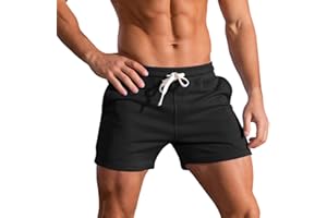 RANE SPORTS Short de Course pour Homme de 3 Pouces Short de Musculation pour entraînement de Gymnastique Short de Sport en Coton Respirant