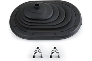 MITZONE Manual Transmission Gear Shifter Boot Cover Compatible with Jeep Wrangler JK 3.8L 2007 2008 2009 2010 Replace 52060069AC