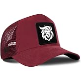 Aslan Logolu Bordo Trucker Şapka